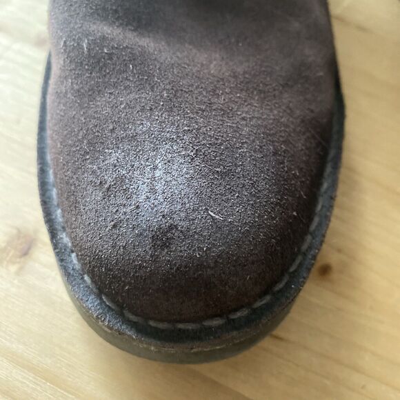 Saks Fifth Avenue Suede Ankle Boots Brown Leather Lace-up Chukka Shoes Sz 9.5 main image 12